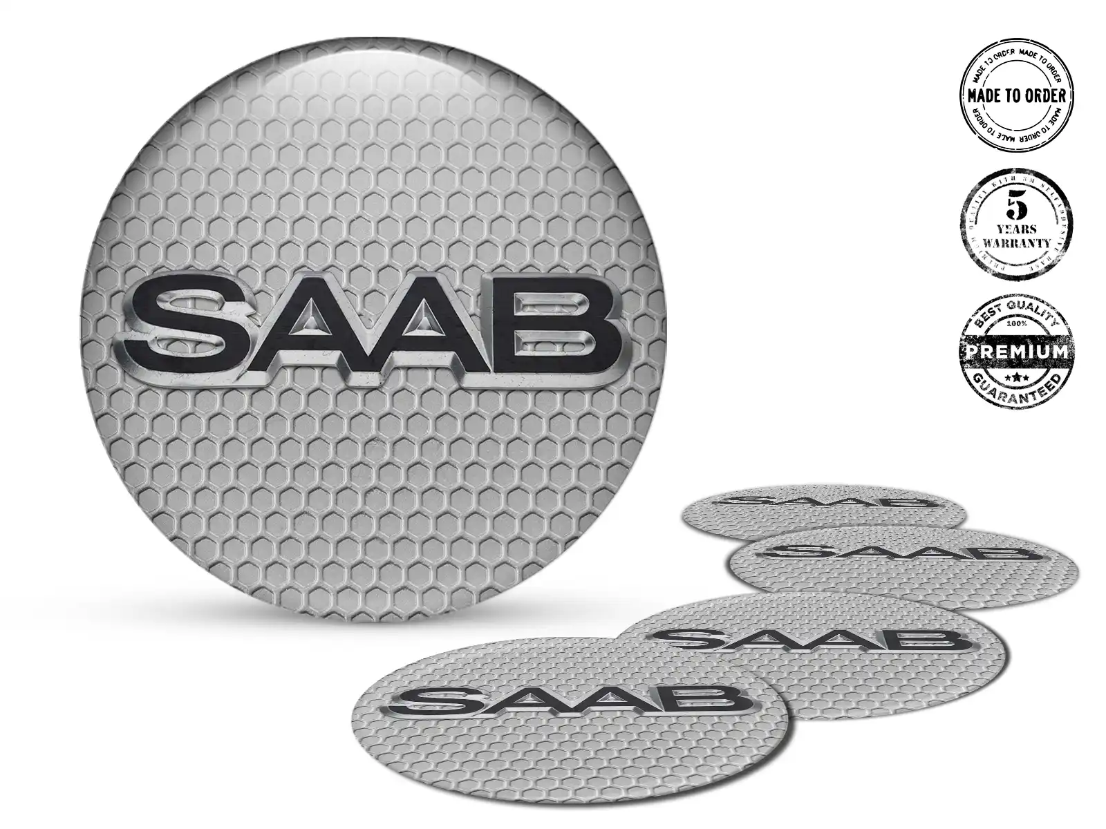 Saab Felgensticker Auto Logo Stilvolle Harz-Embleme